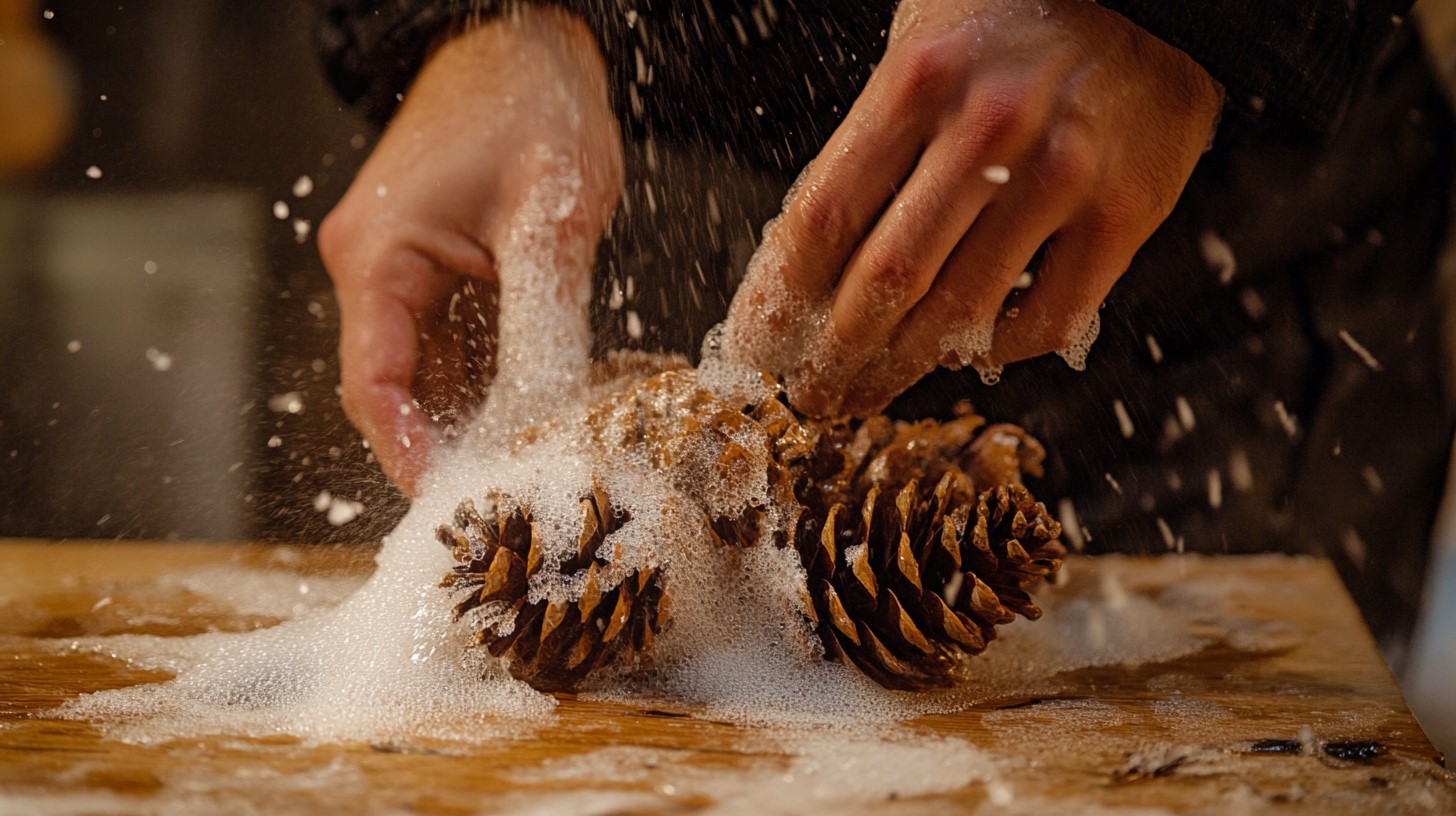 how to clean pine cones for crafting